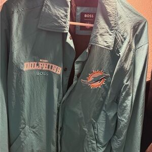 Boss Teal Miami Dolphins Men's Lightweight Jacket
